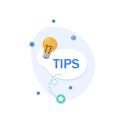 Tips iconhelpful tricks with useful information vector