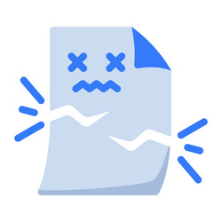 broken empty state single isolated icon with flat vector image