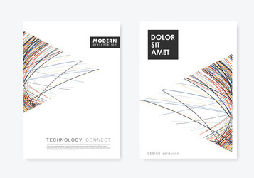 Geometry lines triangular shape abstract modern vector