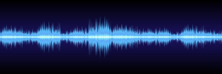 horizontal abstract sound wave design for pattern vector image