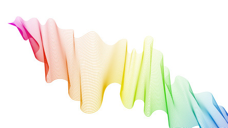 abstract backdrop with wave gradient lines vector image