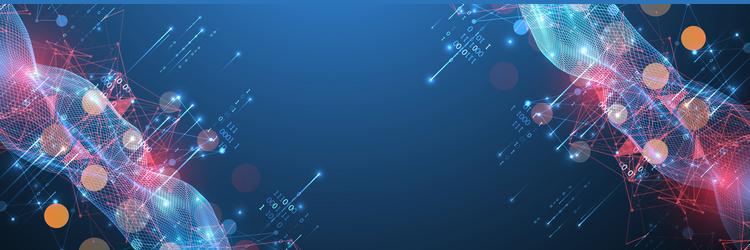 big data abstract digital futuristic wireframe vector image