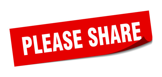 Share sticker share label Royalty Free Vector Image