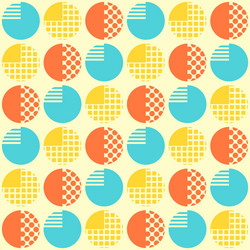 abstract seamless pattern with geometrical objects vector image