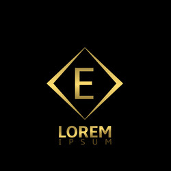 A golden gold feather letter logo icon design Vector Image