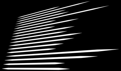 3d dynamic lines stripes element in perspective vector image