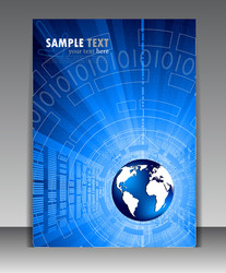 Global Network Abstract vector