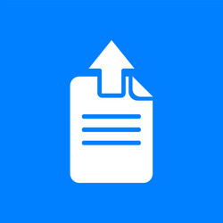 document upload and background vector image