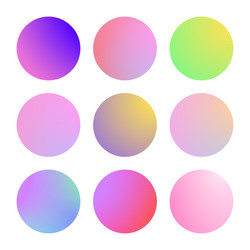 modern gradient set abstract background vector image