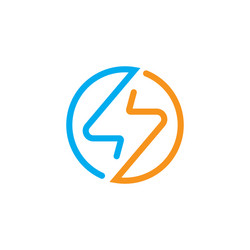 Electrical logo letter v Royalty Free Vector Image