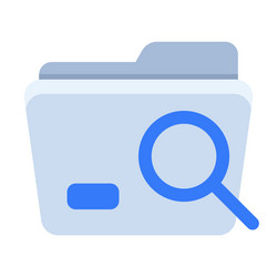 find folder empty state single isolated icon vector image