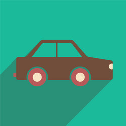 flat with shadow icon and mobile application toy vector image