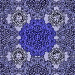 Seamless pattern with repeating geometric tiles vector