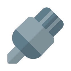 usb wired connection for data and power transfer vector image