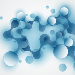 abstract background with connected circles vector image