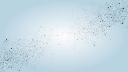 Geometric abstract background with connected line vector
