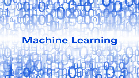 machine learning data exchange project futuristic vector image