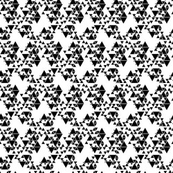 triangular seamless pattern abstract black vector image