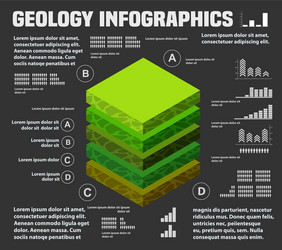 infographics nature geological and underground vector