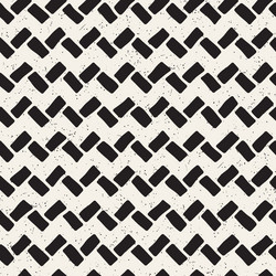 hand drawn seamless repeating pattern with lines vector image