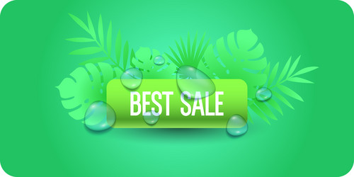 Original sale poster for discount summer vector