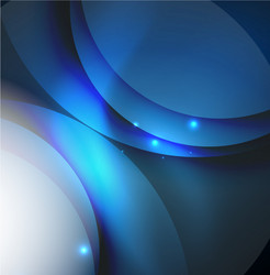 Overlapping circles on glowing abstract background vector