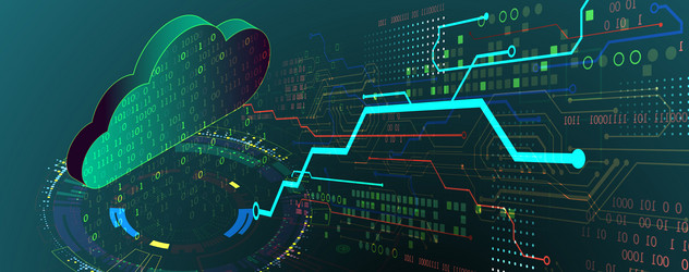 cloud computing conceptabstract connection vector image