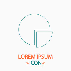Pie chart computer symbol vector