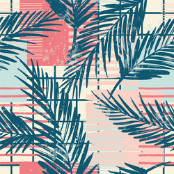 trendy seamless exotic pattern with palm Vector Image