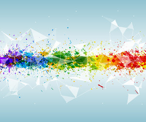 abstract triangular and futuristic background vector image