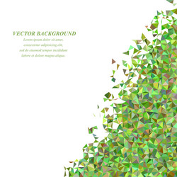 irregular triangle mosaic background design vector image