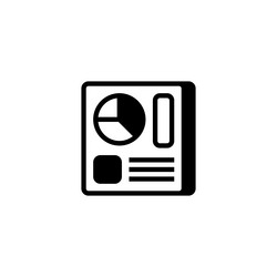 analytics dashboard line icon linear style sign vector image