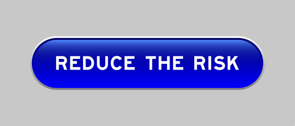 blue color capsule shape button with word reduce vector image