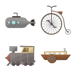 design retro and vintage logo set vector image