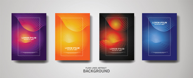 abstract flow lines pattern background vector