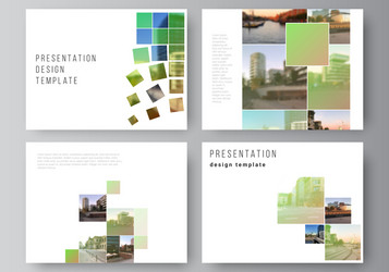 Layout presentation slides design vector