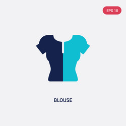 Two color blouse icon from clothes concept vector