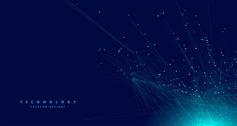 technology digital data mesh network background vector image