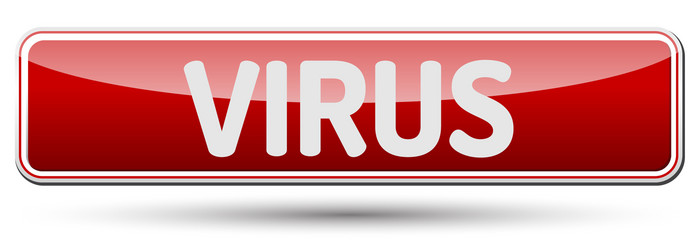 Virus - abstract beautiful button with text vector