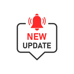 update software icon in flat style system upgrade vector image
