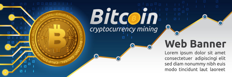 Bitcoin Blockchain Background vector image