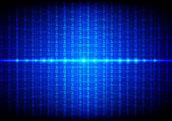 Digital Grid Binary Code vector image