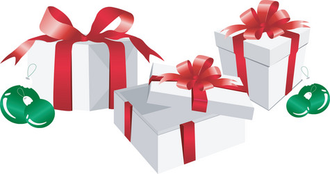 Gift boxes vector