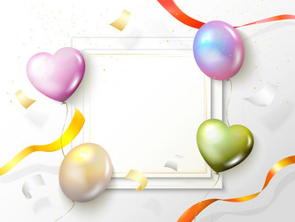 abstract background with floating ribbon paper vector image