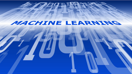 New technology machine learning computer system vector