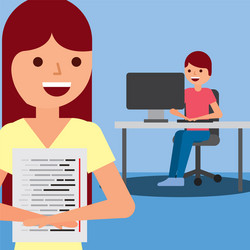 program coding website vector image