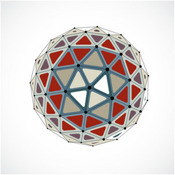 3d digital wireframe spherical object made using vector image