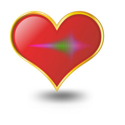 Heart icon vector