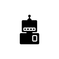 bot automatic and robot icon application vector image