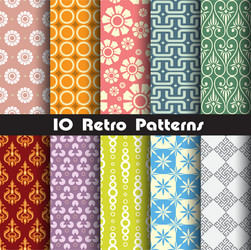 Retro Geometric Pattern Tile vector